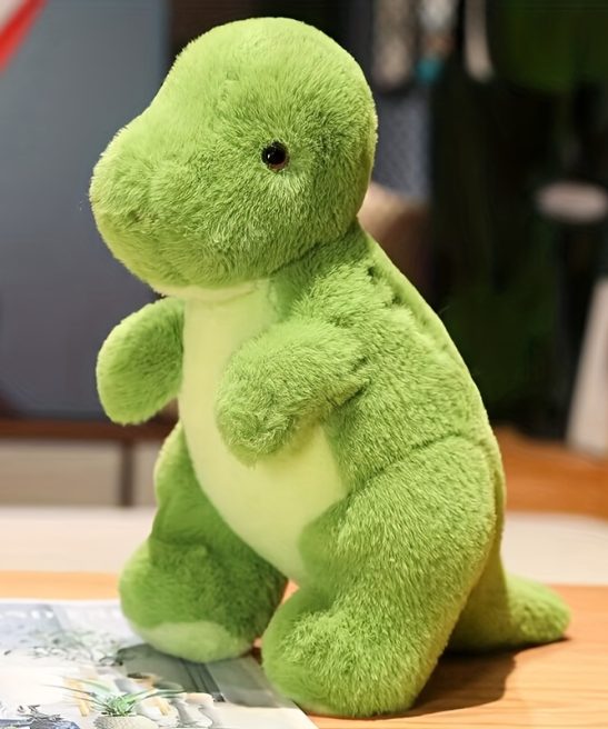 4 Types Dinosaur Plush Toys Suitable for Ages - Tyrannosaurus Rex, Triceratops, Stegosaurus & Longneck Stuffed Animal Dolls, Soft Gifts for Birthday Party, Bedtime & -Themed Decor (Ideal for Learning)