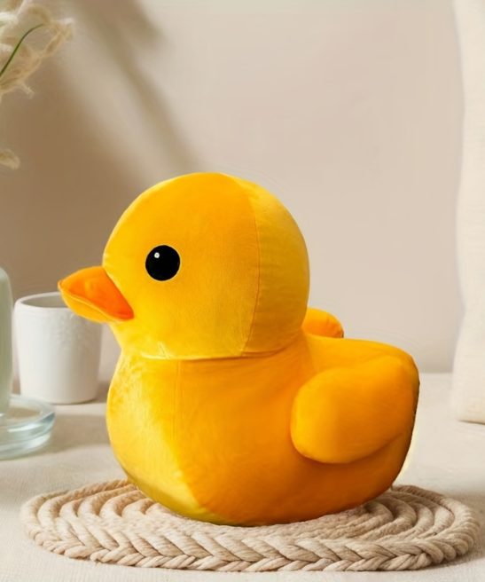 New Yellow Duck Plush Pillow Toy Stuffed Animals, Soft Texture And Vibrant Colors Plushie, Pillow, Decoration for Bedroom Living Room Sofa